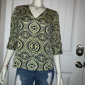 🌸 3/4 SLEEVE PAISLEY DESIGN BLOUSE! 🌸